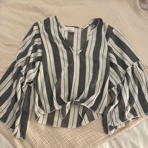 Lavender Fields - tie front top from Anthropology